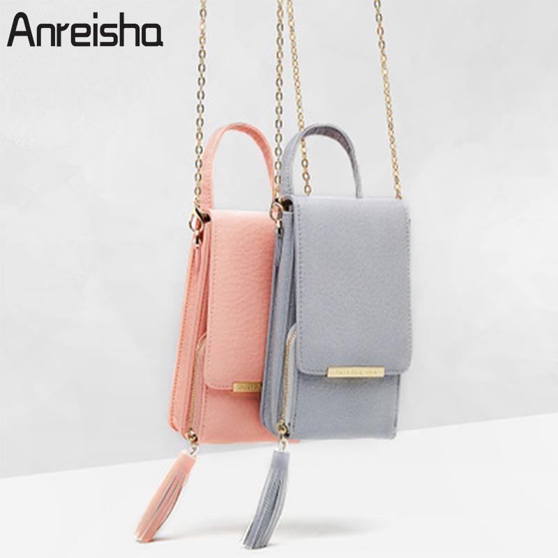 Planet Gates Women Wallet High Quality Leather Card Holder Female Shoulder Money Phone Purses Fashion Chain Small Purse Bags