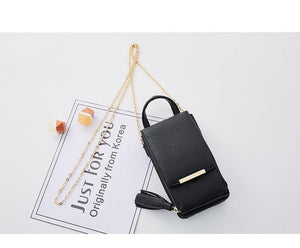 Planet Gates Women Wallet High Quality Leather Card Holder Female Shoulder Money Phone Purses Fashion Chain Small Purse Bags
