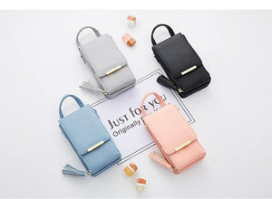 Planet Gates Women Wallet High Quality Leather Card Holder Female Shoulder Money Phone Purses Fashion Chain Small Purse Bags