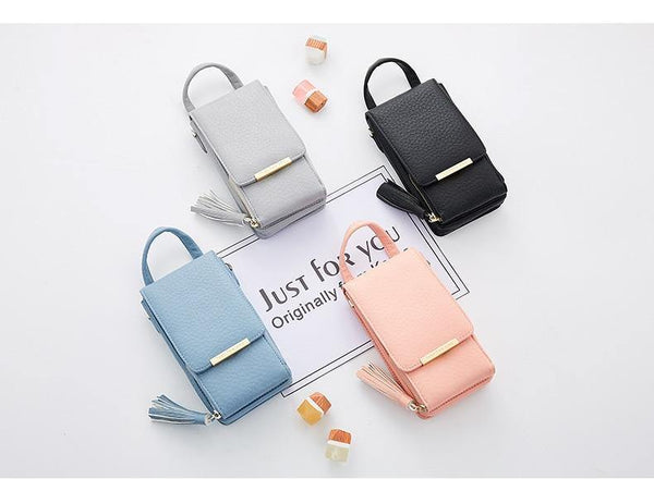 Planet Gates Women Wallet High Quality Leather Card Holder Female Shoulder Money Phone Purses Fashion Chain Small Purse Bags