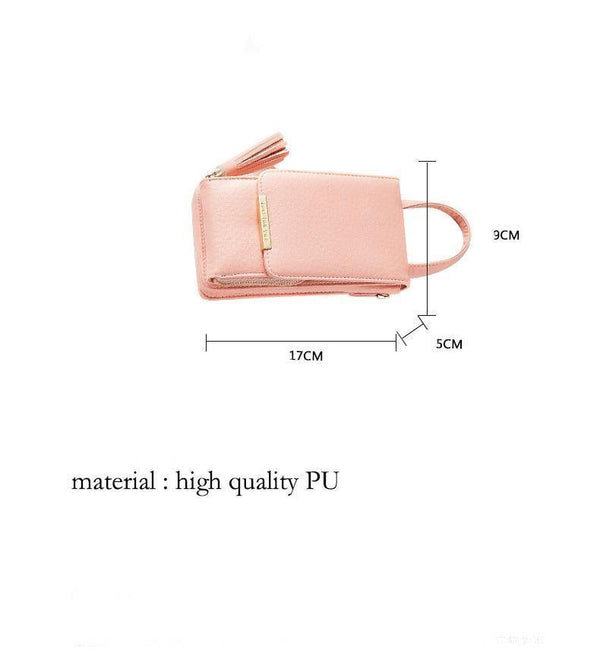 Planet Gates Women Wallet High Quality Leather Card Holder Female Shoulder Money Phone Purses Fashion Chain Small Purse Bags