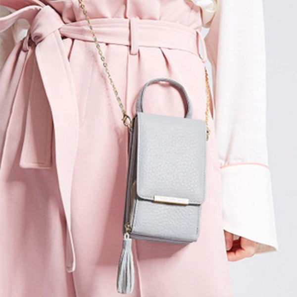 Planet Gates Women Wallet High Quality Leather Card Holder Female Shoulder Money Phone Purses Fashion Chain Small Purse Bags