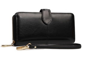 Planet Gates Women Wallet High Quality Wristlet Clutch Wallet Female Card Holder Leather Ladies Long Purses