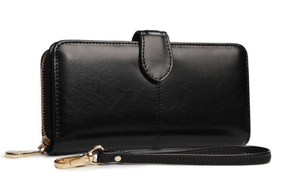 Planet Gates Women Wallet High Quality Wristlet Clutch Wallet Female Card Holder Leather Ladies Long Purses
