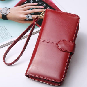 Planet Gates Women Wallet High Quality Wristlet Clutch Wallet Female Card Holder Leather Ladies Long Purses