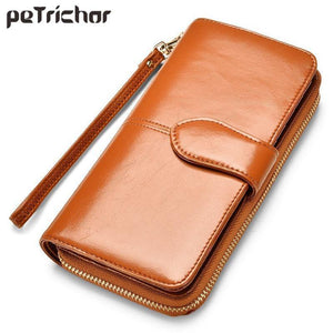 Planet Gates Women Wallet High Quality Wristlet Clutch Wallet Female Card Holder Leather Ladies Long Purses