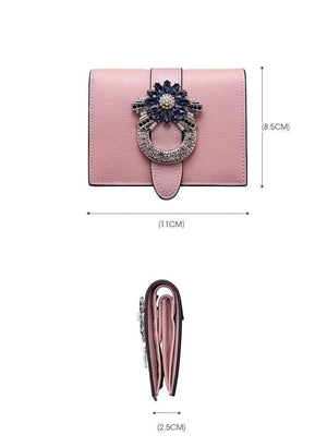 Planet Gates Women Wallet Luxury Designer Diamonds Short Purse Wallet Female Card Holder Purses Coin Wallets Carteira Feminina