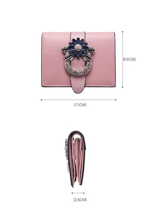 Planet Gates Women Wallet Luxury Designer Diamonds Short Purse Wallet Female Card Holder Purses Coin Wallets Carteira Feminina