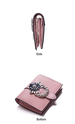 Planet Gates Women Wallet Luxury Designer Diamonds Short Purse Wallet Female Card Holder Purses Coin Wallets Carteira Feminina