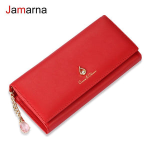 Planet Gates Women Wallet PU Magnetic Closure Women Wallets Long Wallets Clutch Purse Red Card Holder Coin Purse Clasps New