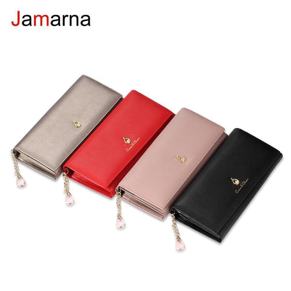Planet Gates Women Wallet PU Magnetic Closure Women Wallets Long Wallets Clutch Purse Red Card Holder Coin Purse Clasps New