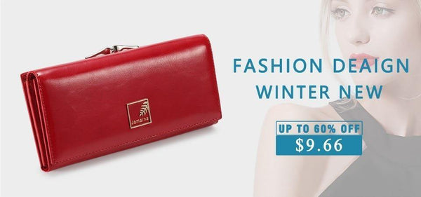 Planet Gates Women Wallet PU Magnetic Closure Women Wallets Long Wallets Clutch Purse Red Card Holder Coin Purse Clasps New