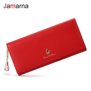 Planet Gates Women Wallet PU Magnetic Closure Women Wallets Long Wallets Clutch Purse Red Card Holder Coin Purse Clasps New