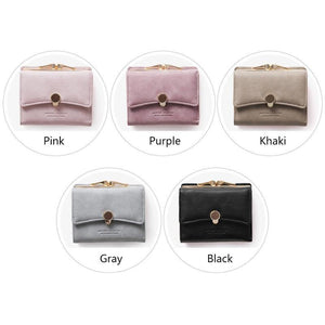 Planet Gates Women wallet small three fold PU leather coin wallet fresh multi-function women purse female coin purse wallet