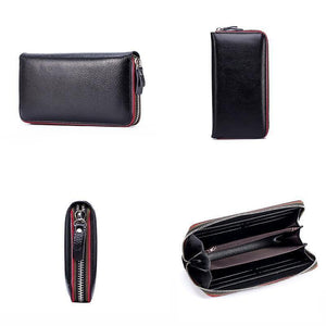 Planet Gates Women Wallet with Interior  Female Large Purse  Carteira Woman Genuine Leather Card Holder Money Bag Ladies Coin
