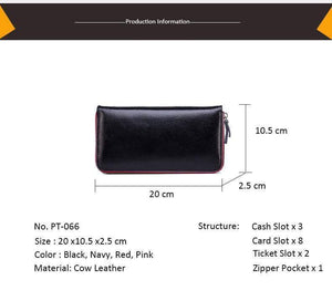 Planet Gates Women Wallet with Interior  Female Large Purse  Carteira Woman Genuine Leather Card Holder Money Bag Ladies Coin