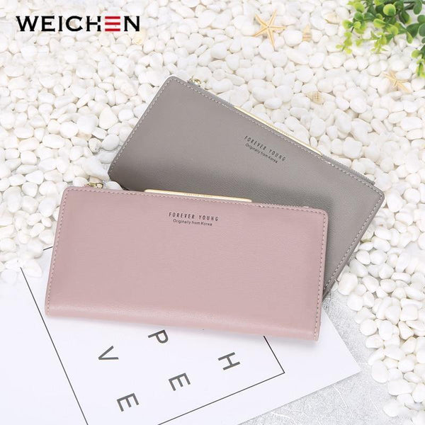Planet Gates Women Wallet Zipper Coin & Cell Phone Pocket Female Wallet Card Holder Ladies Red Clutch Purse High Quality