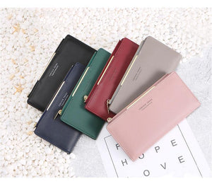 Planet Gates Women Wallet Zipper Coin & Cell Phone Pocket Female Wallet Card Holder Ladies Red Clutch Purse High Quality