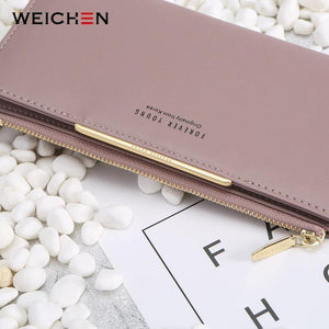Planet Gates Women Wallet Zipper Coin & Cell Phone Pocket Female Wallet Card Holder Ladies Red Clutch Purse High Quality