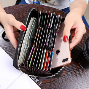 Planet Gates Women Wallets 27 Slots Card Holder Phone Pocket Female Wallet Clutch Money Bag Long Ladies Purse