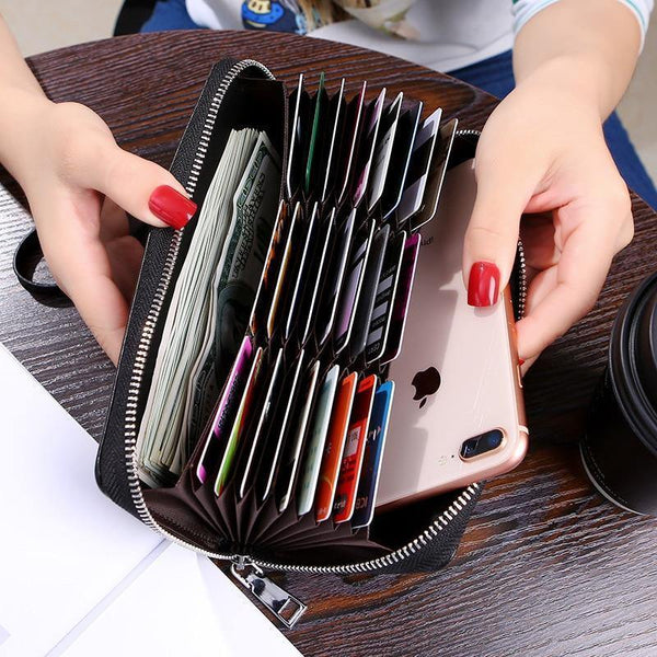 Planet Gates Women Wallets 27 Slots Card Holder Phone Pocket Female Wallet Clutch Money Bag Long Ladies Purse