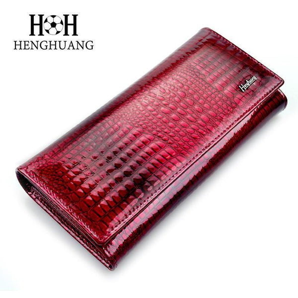 Planet Gates Women Wallets and Purses Luxury Brand Alligator Long Genuine Leather Ladies Clutch Coin Purse Female Crocodile Cow Wallet