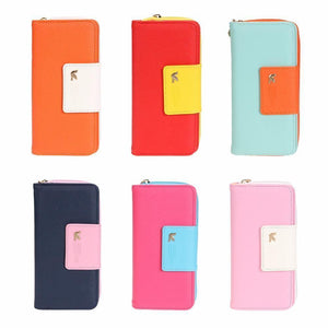 Planet Gates Women Wallets Brand PU Leather Long Leather Women Clutch Bag Hasp Zipper Wallet Card Holders Clutch Money Bag Carteira