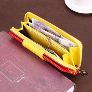 Planet Gates Women Wallets Brand PU Leather Long Leather Women Clutch Bag Hasp Zipper Wallet Card Holders Clutch Money Bag Carteira