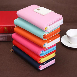 Planet Gates Women Wallets Brand PU Leather Long Leather Women Clutch Bag Hasp Zipper Wallet Card Holders Clutch Money Bag Carteira