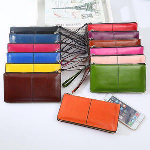 Planet Gates Women wallets Candy Oil Leather Wallet Long Design Day Clutch Casual Lady Cash Purse Women Hand Bag Carteira Feminina A4