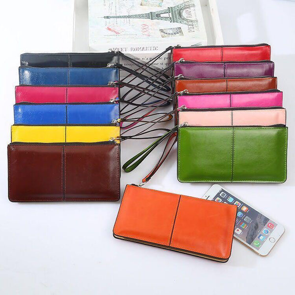 Planet Gates Women wallets Candy Oil Leather Wallet Long Design Day Clutch Casual Lady Cash Purse Women Hand Bag Carteira Feminina A4