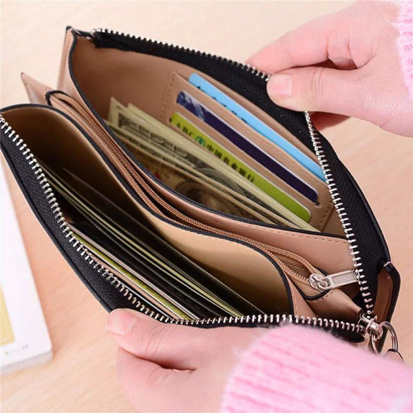 Planet Gates Women wallets Candy Oil Leather Wallet Long Design Day Clutch Casual Lady Cash Purse Women Hand Bag Carteira Feminina A4