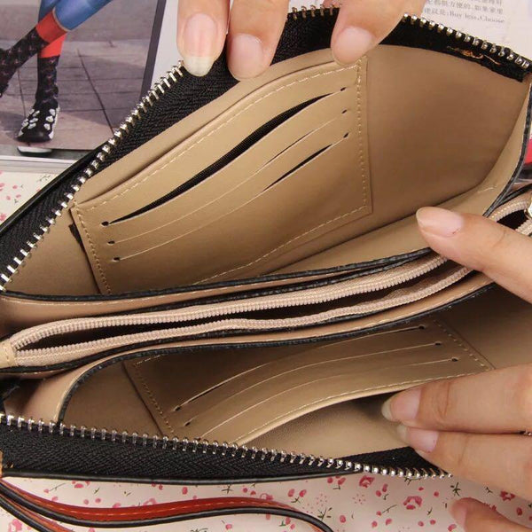 Planet Gates Women wallets Candy Oil Leather Wallet Long Design Day Clutch Casual Lady Cash Purse Women Hand Bag Carteira Feminina A4