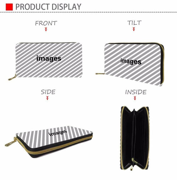 Planet Gates Women Wallets Cartoon Mouse Printing Leather Female Wallet Cute Women's Purse for Coin Card Holder Girls Clutch