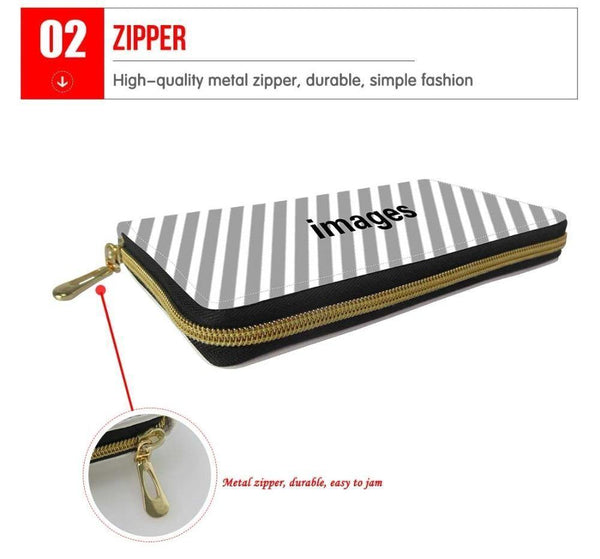 Planet Gates Women Wallets Cartoon Mouse Printing Leather Female Wallet Cute Women's Purse for Coin Card Holder Girls Clutch