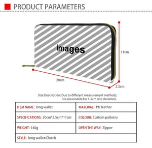 Planet Gates Women Wallets Cartoon Mouse Printing Leather Female Wallet Cute Women's Purse for Coin Card Holder Girls Clutch