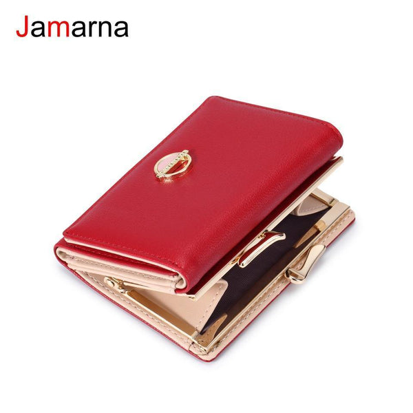 Planet Gates Women Wallets Coin Purse Wallet Small Brand Design High Quality PU Leather Short Wallet Female Purse Card Holder Red