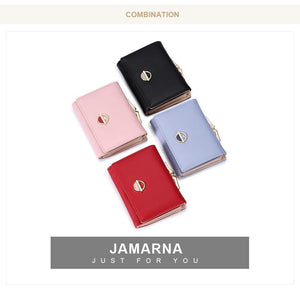 Planet Gates Women Wallets Coin Purse Wallet Small Brand Design High Quality PU Leather Short Wallet Female Purse Card Holder Red