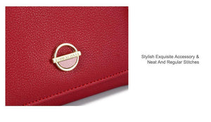 Planet Gates Women Wallets Coin Purse Wallet Small Brand Design High Quality PU Leather Short Wallet Female Purse Card Holder Red