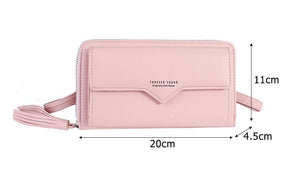 Planet Gates Women Wallets Leather Shoulder Bag  Fashion Large Capacity Card Holder Female Zipper Wallet Slim Purse