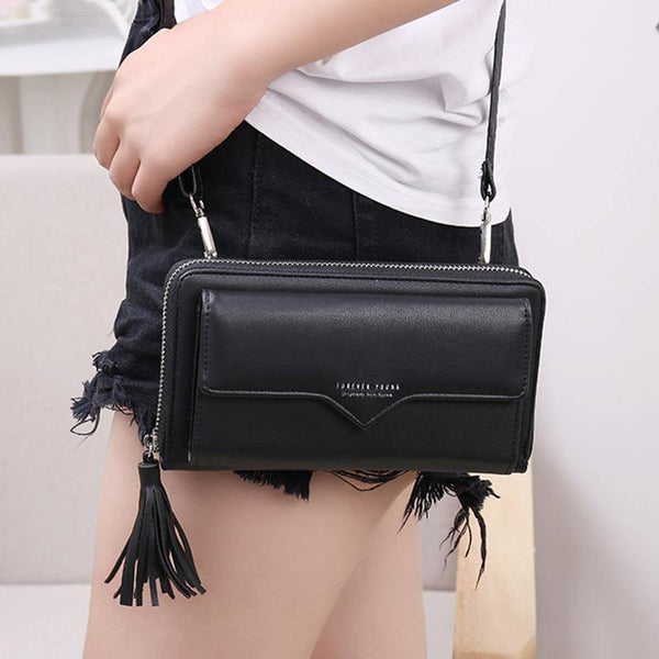 Planet Gates Women Wallets Leather Shoulder Bag  Fashion Large Capacity Card Holder Female Zipper Wallet Slim Purse