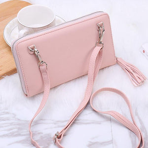Planet Gates Women Wallets Leather Shoulder Bag  Fashion Large Capacity Card Holder Female Zipper Wallet Slim Purse