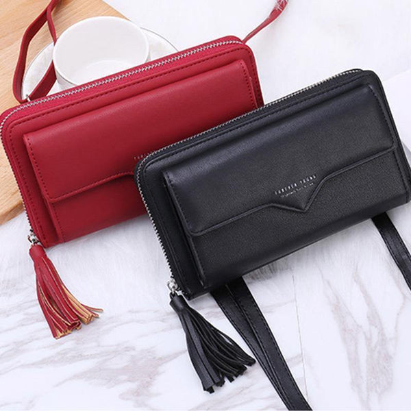 Planet Gates Women Wallets Leather Shoulder Bag  Fashion Large Capacity Card Holder Female Zipper Wallet Slim Purse