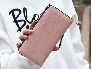 Planet Gates Women wallets leather wallet long style dollar price Women bag card holder cartoon cat coin purse  LS8723fb