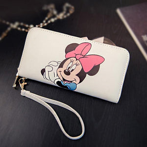 Planet Gates Women Wallets Mickey Bag Minnie Purse Leather Handbag Females Billeteras Ladies Clutch Bag Embrayage Sac Bolsas Feminina