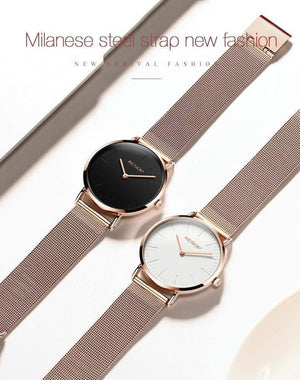 Planet Gates Women watch 1 Rose Gold Luxury Ladies Watch Ultra thin Wrist Watch Quartz Clock Woman Watch  Milanese Steel relogio feminino