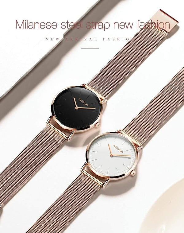 Planet Gates Women watch 1 Rose Gold Luxury Ladies Watch Ultra thin Wrist Watch Quartz Clock Woman Watch  Milanese Steel relogio feminino