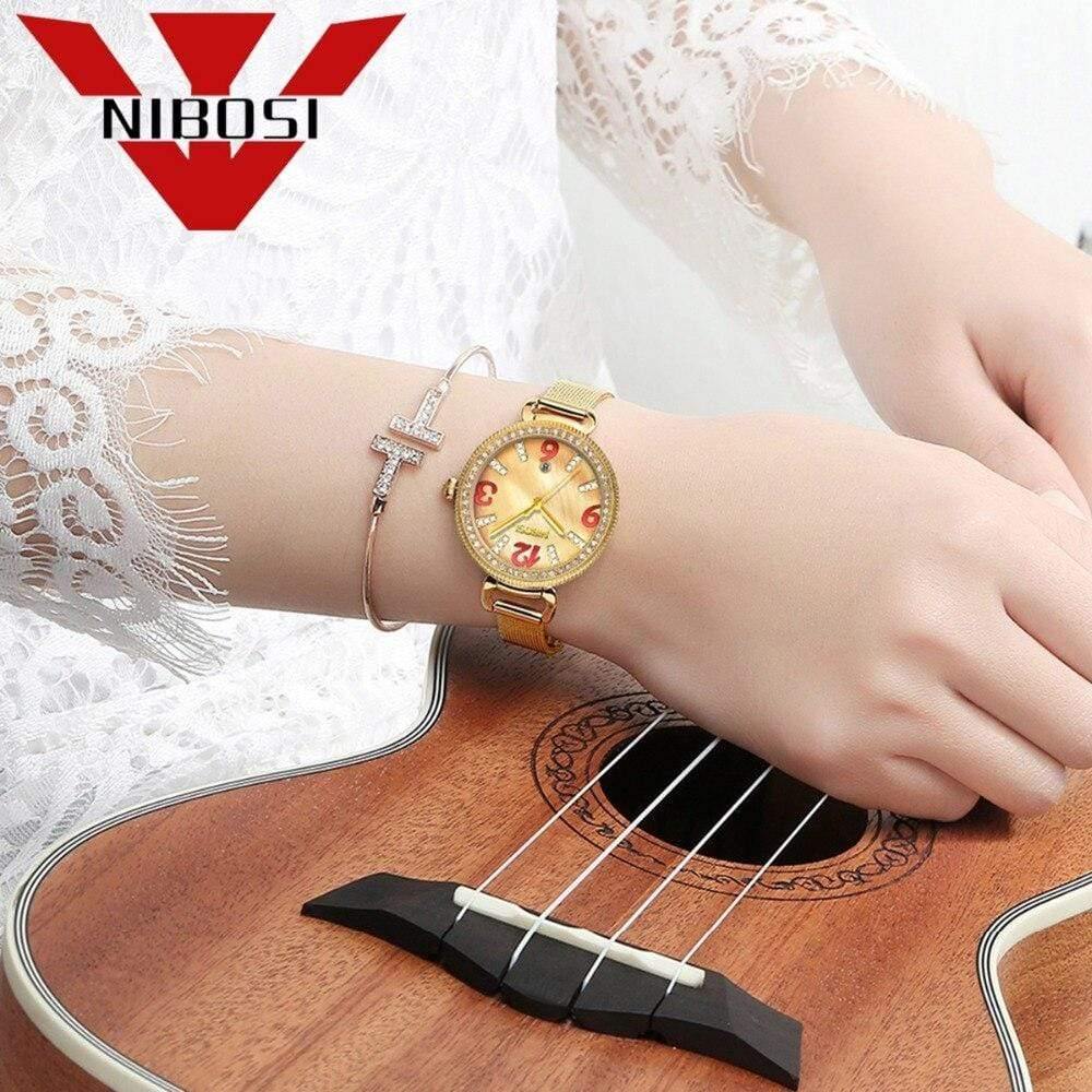 Planet Gates Women Watch Ladies Fashion Gold Alloy Bracelet Quartz Watches Casual Lady Waterproof Wristwatch Relogio Feminino