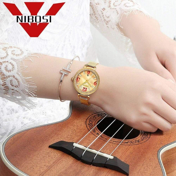 Planet Gates Women Watch Ladies Fashion Gold Alloy Bracelet Quartz Watches Casual Lady Waterproof Wristwatch Relogio Feminino