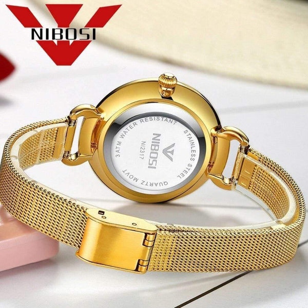 Planet Gates Women Watch Ladies Fashion Gold Alloy Bracelet Quartz Watches Casual Lady Waterproof Wristwatch Relogio Feminino